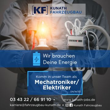 Mechatroniker/ Elektriker – Vollzeit (m/w/d)