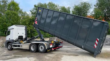 MB Arocs mit Paldinger PH T20a Abrollkipper