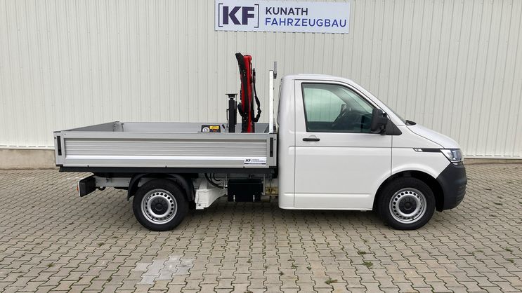 Transporter Kunath Ladekranaufbau mit Pritsche von Kunath Fahrzeugbau GmbH in Roßwein & Döbeln