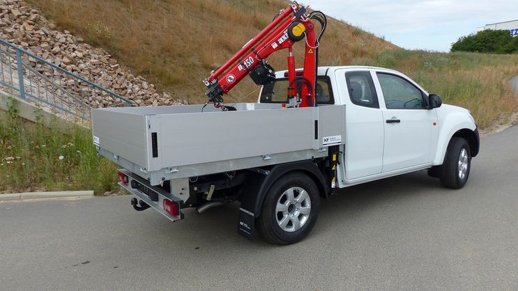 Pickup Kunath Ladekranaufbau mit Pritsche von Kunath Fahrzeugbau GmbH in Roßwein & Döbeln
