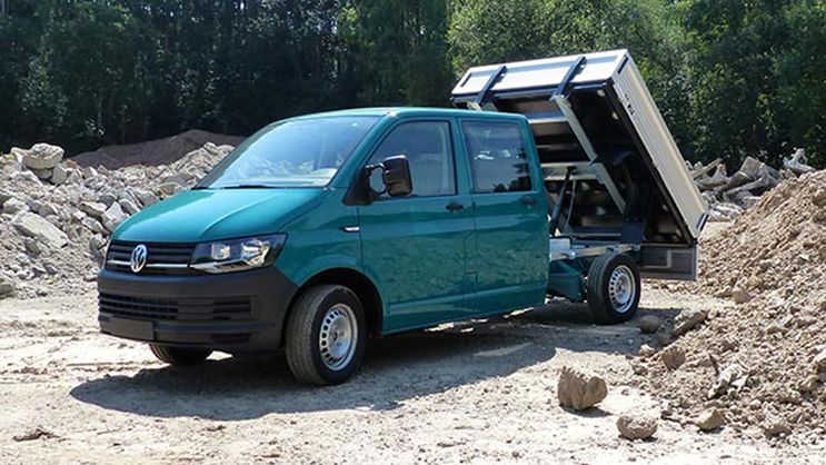 Volkswagen Transporter T5, T6 Umbausatz Hinterkipper