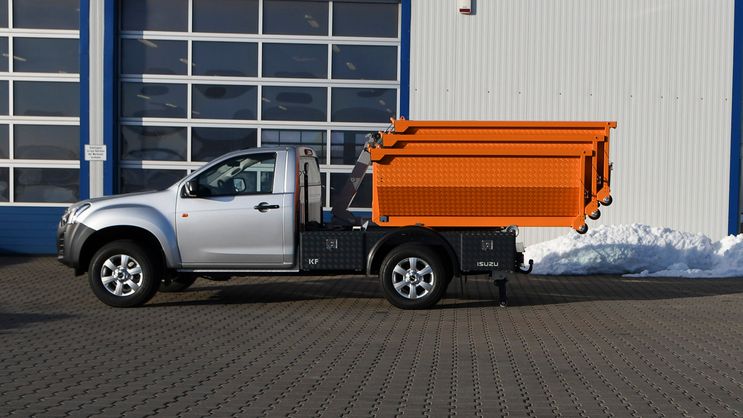 Pickup Kunath Abrolleraufbau von Kunath Fahrzeugbau GmbH in Roßwein & Döbeln