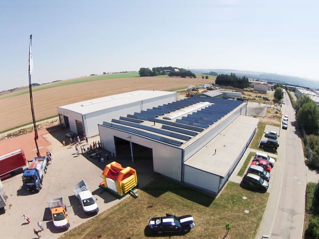 Firmengelände der Kunath Fahrzeugbau GmbH in Roßwein und Döbeln