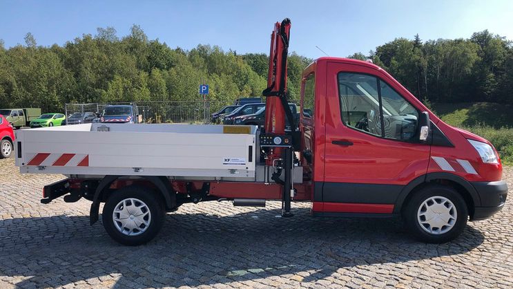 Transporter Kunath Ladekranaufbau mit Pritsche von Kunath Fahrzeugbau GmbH in Roßwein & Döbeln