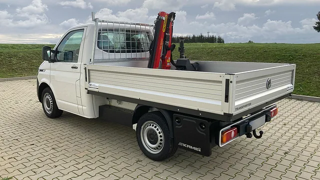 Transporter Kunath Ladekranaufbau mit Pritsche von Kunath Fahrzeugbau GmbH in Roßwein & Döbeln