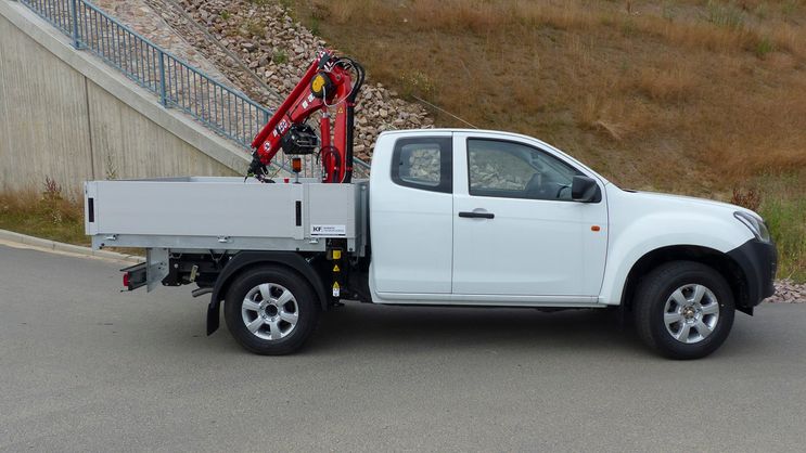 Pickup Kunath Ladekranaufbau mit Pritsche von Kunath Fahrzeugbau GmbH in Roßwein & Döbeln