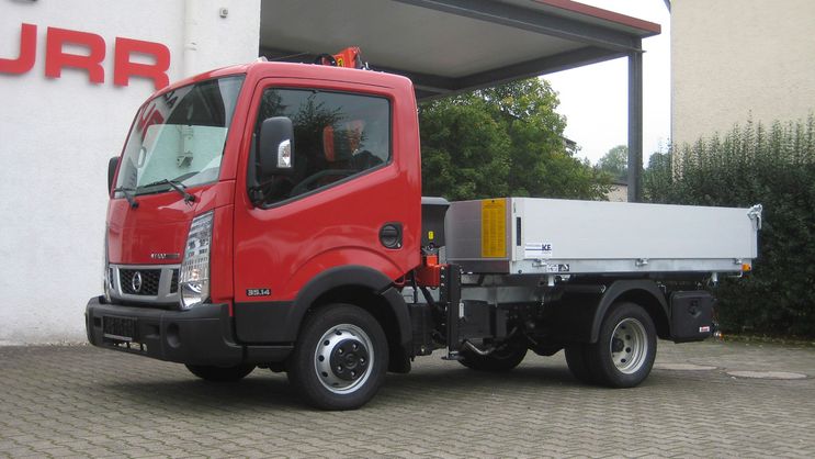 Transporter Kunath Ladekranaufbau mit Kipper von Kunath Fahrzeugbau GmbH in Roßwein & Döbeln