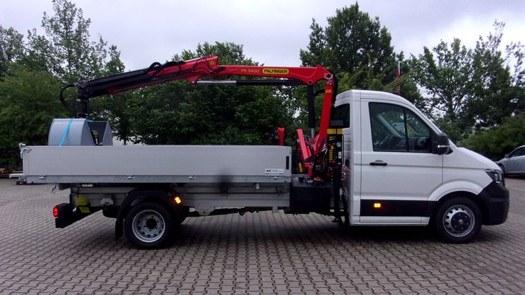 Transporter Kunath Ladekranaufbau mit Kipper von Kunath Fahrzeugbau GmbH in Roßwein & Döbeln