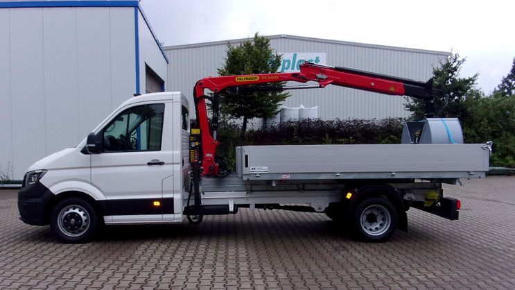 Transporter Kunath Ladekranaufbau mit Kipper von Kunath Fahrzeugbau GmbH in Roßwein & Döbeln